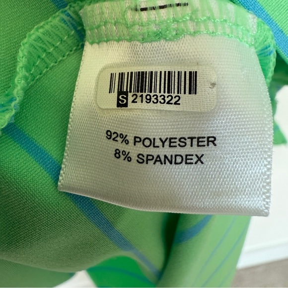 Peter Millar Men's XL Summer Comfort Green Striped Polo Shirt Short Sleeve Golf - Picture 8 of 11